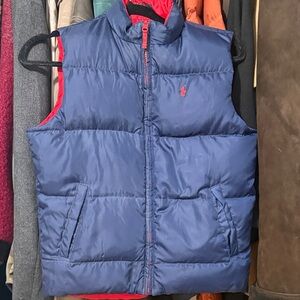 Ralph Lauren Polo Boys REVERSIBLE DOWN Quilted Puffer Vest | Size 7 | Like New